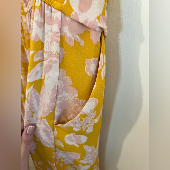 Jumpsuit Pant Romper, Medium with Pockets, Floral Print Spring - Picture 4 of 4